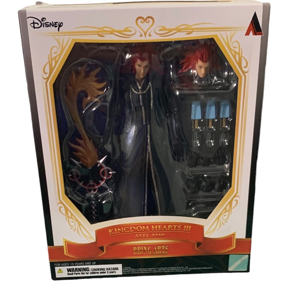 New SQUARE ENIX KINGDOM HEARTS III BRING ARTS AXEL Action Figure